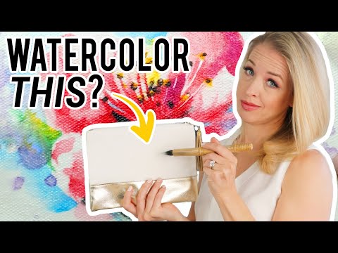 Can you paint watercolor on fabric?