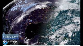 NOAA GOES East Time-lapse, October 2019