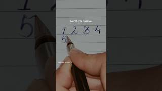 123 Writing Practice #numbers #cursive