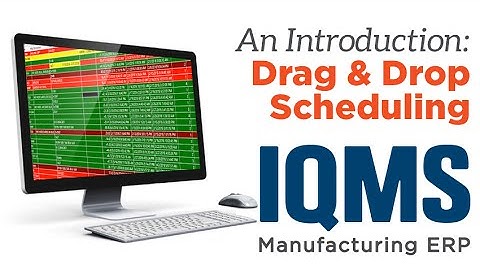 Drag and Drop Scheduling Software for Manufacturing