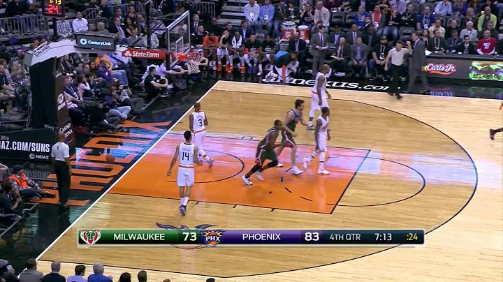 Jared Dudley Highlights Bucks vs. Suns 12.15.2014 - 10 Points, 5 Assists