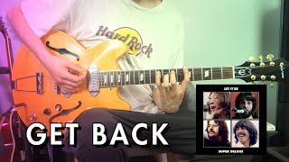 Video thumbnail of "The Beatles | Get Back | Lead Guitar Cover | Epiphone John Lennon 'Revolution' Casino"
