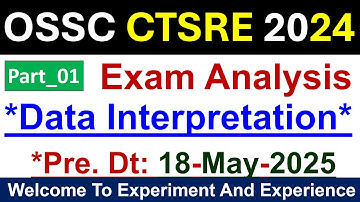 OSSC CTSRE 2024 DI Data Interpretation Analysis (Part_1) #ossc #osscctsre #osscexams