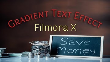 gradient text effect tutorial filmora x