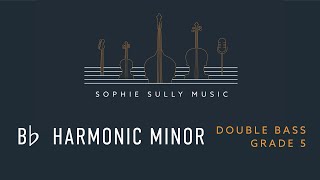 ABRSM Grade 5 Double Bass - B-flat harmonic minor scale