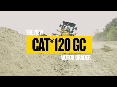 The Cat® 120 GC Motor Grader – Slope Grading