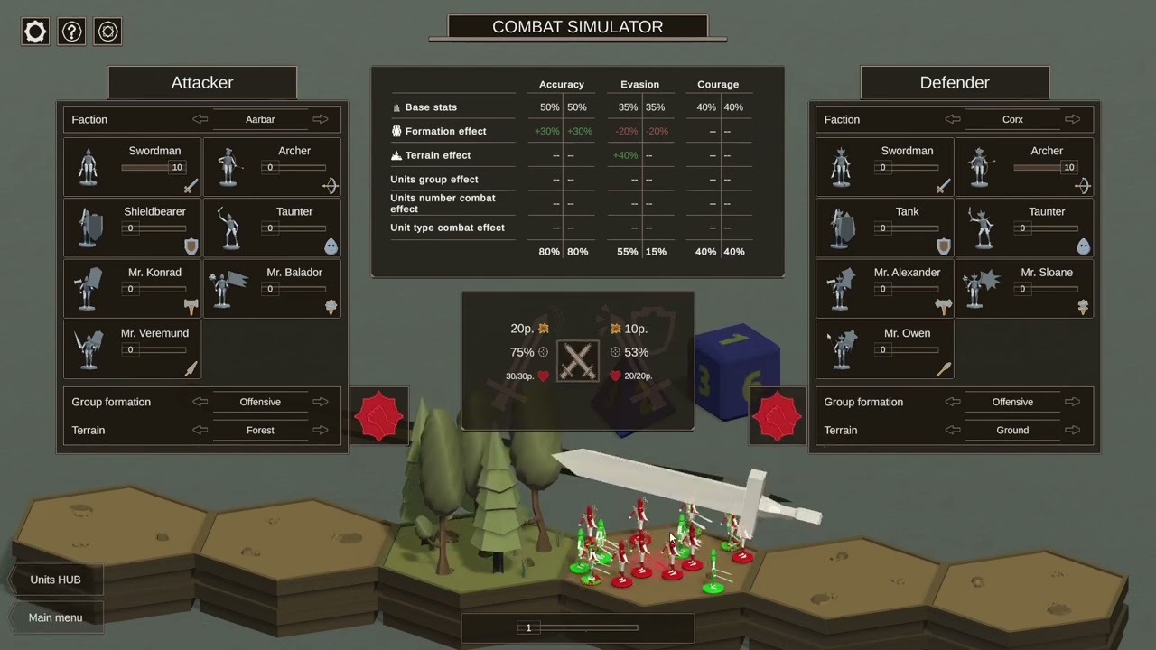 The two important steps before starting a match in Tabletop Fantasy War!