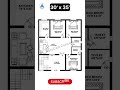 Simple 30x35 House Plan 🏡