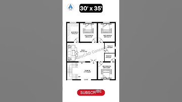 Architectural Designs House Plans | 30x35 Simple House Design | 30 by 35 House Plan #home #houseplan