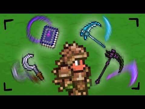 BEATING Terraria MASTER MODE Using ONLY Scythes!