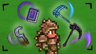 BEATING Terraria MASTER MODE Using ONLY Scythes!