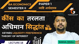 कींस का तरलता अधिमान सिद्धांत l Kyensian Theory of Liquidity Preference। BA Sem 2