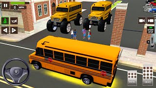 Okul Otobüsü Oyunu 3D -2021 - School Bus Simulator 3D - Bus Driver Simulator Game - Android Gameplay screenshot 1