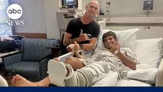 Shark victim speaks out