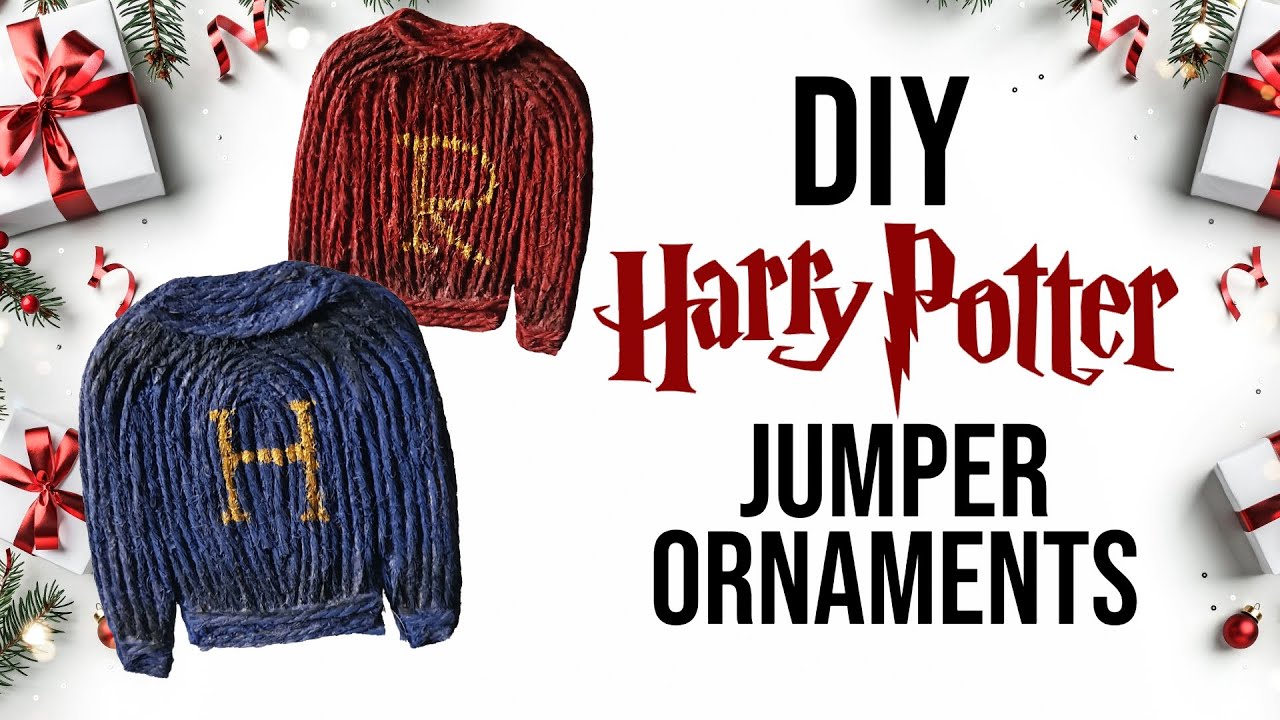 EASY DIY Harry Potter Jumper Christmas Ornaments!
