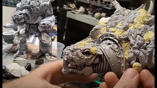 Nurgle Death Guard Kitbash Casting Warhound Titan & Testing - 40k