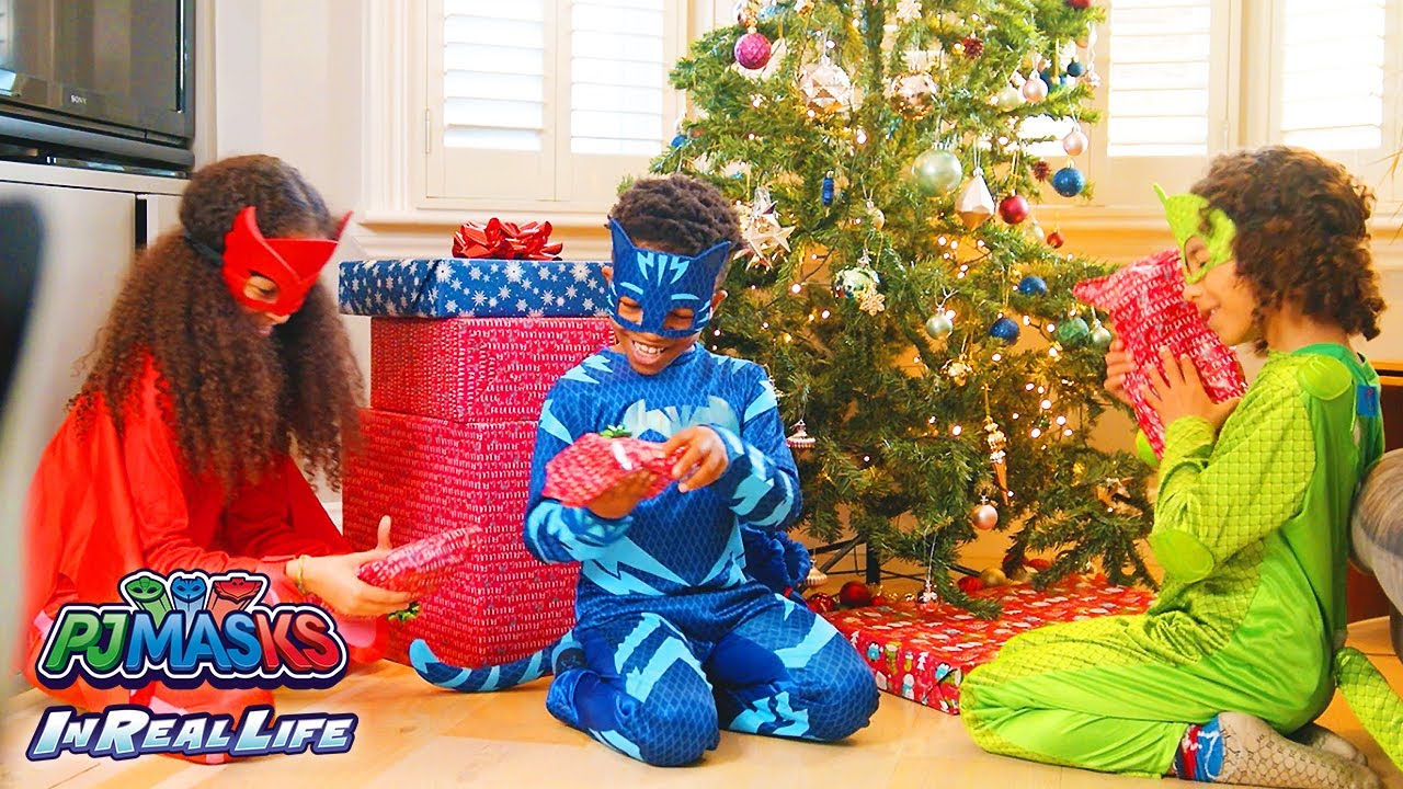 Merry Christmas from the PJ Masks! | PJ Masks in Real Life | Superhero | Kids Video | Xmas Special