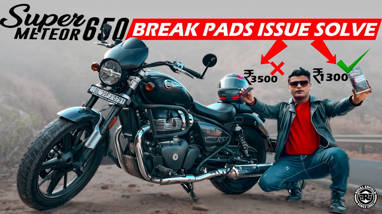 Cheap & Affordable Break Pads for Super Meteor 650😍 Installed Ceramic Break Pads In Super Meteor 650