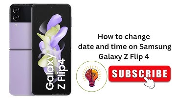 How to change date and time on Samsung Galaxy Z Flip 4