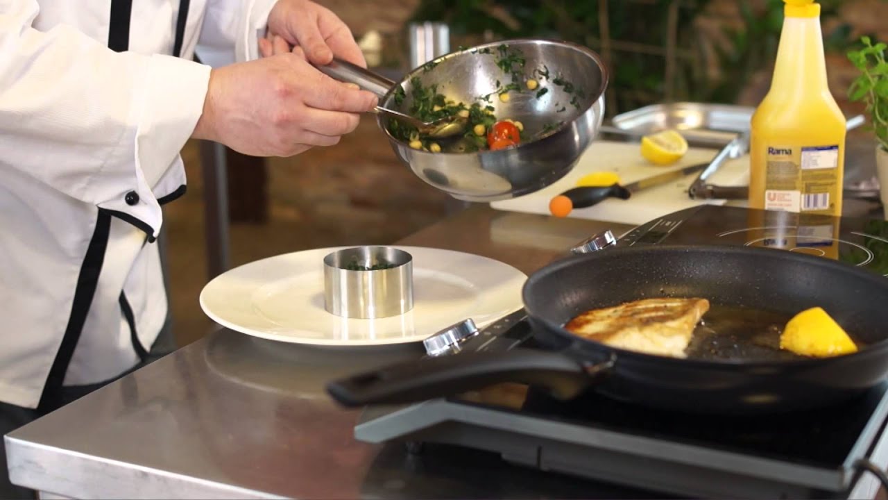 Restauracja "Tulipanowa" - przepis na sandacza sauté ze szpinakiem - www.olender.info