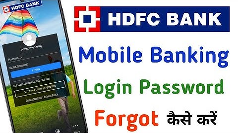 How To Forgot Or Reset Hdfc Mobile Banking Login Password || Hdfc Mobile Banking Password Forgot.