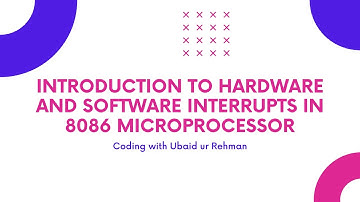 Hardware interrupt | Maskable interrupt | Non Maskable interrupt | Software interrupts in 8086