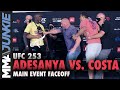 Paulo Costa throws white belt at Israel Adesanya | UFC 253 faceoff