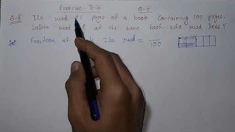 Exercise 7.4, Question number-8, fractions easy explanation | class-6 Ncert maths | cbse board