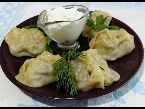 Манты в мультиварке на пару. Манты с начинкой из рубленного мяса.
