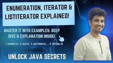 Master Enumeration, Iterator & ListIterator in Java | Detailed Guide in Tamil