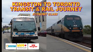 Kingston to Toronto Transit & Rail Full Journey | Economy Class