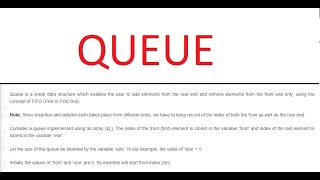 ISC | Queue Implementation using java concept in bluej with program explanations Correction