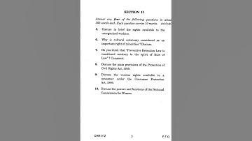 CHR 12  IGNOU December 2019 Question