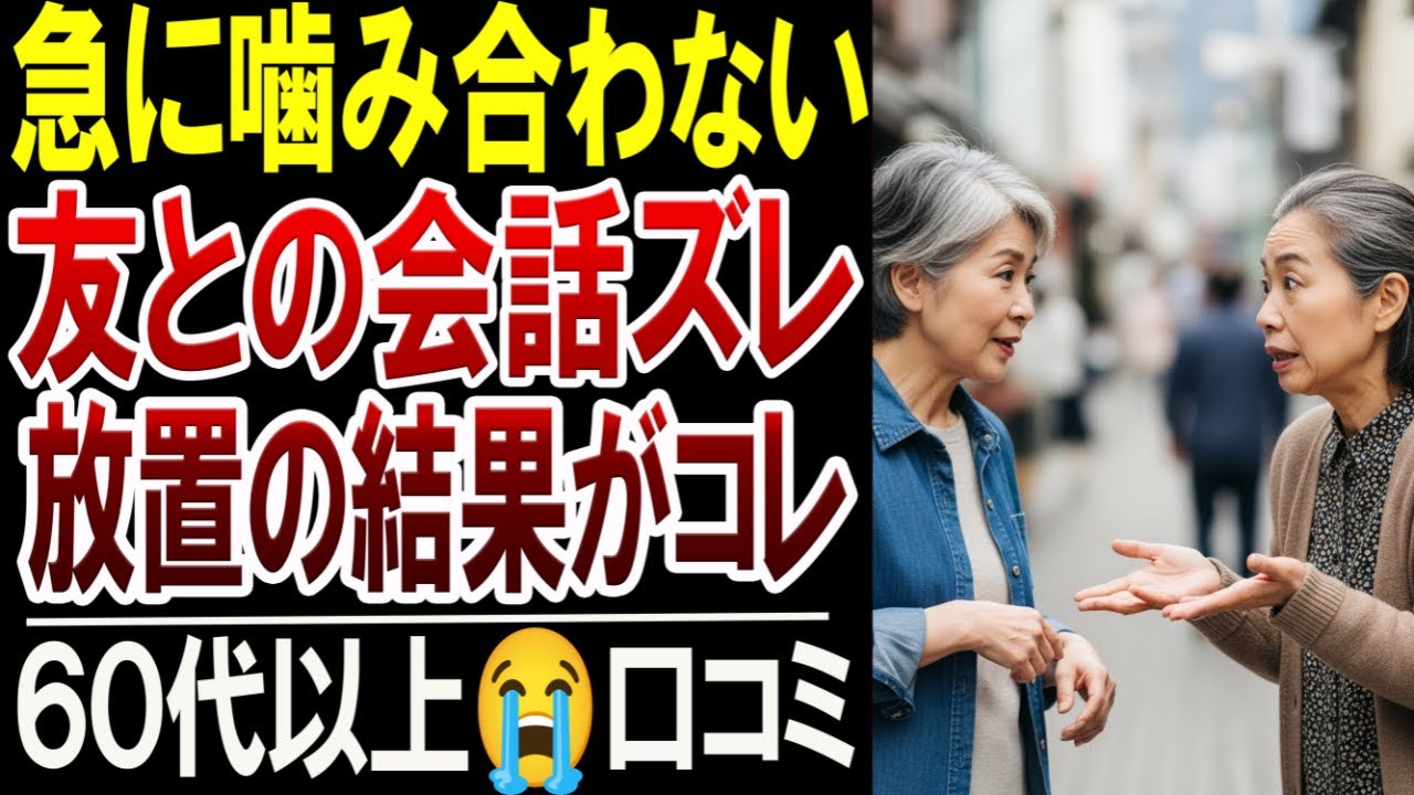 【60代】会話が噛み合わなくなった理由…“放置して悪化した本当の背景”30選【口コミ体験談】