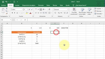 Excel. Operaciones Aritmeticas Basicas (operadores aritmeticos)