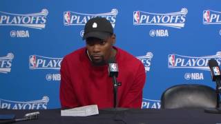 Kevin Durant Postgame Interview Warriors Vs Blazers Game 4 April 24, 2017 2017 Nba Playoffs