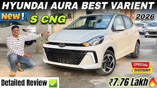 Updated 2026 Hyundai Aura S Cng Detailed Review Hyundai Aura S Cng Price, Features & Discount