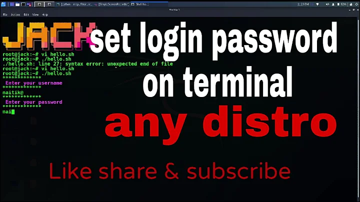 Mastering Login Passwords and Fun with ASCII Art in Terminal