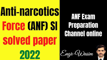 ANF SI(Sub-Inspector) solved past Papers 2022 | ANF Exam Preparation Channel online