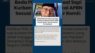 Guntur Romli Sebut Sapi Kurban Prabowo Dari Apbn Adalah Sedekah Bukan Kurban Personal