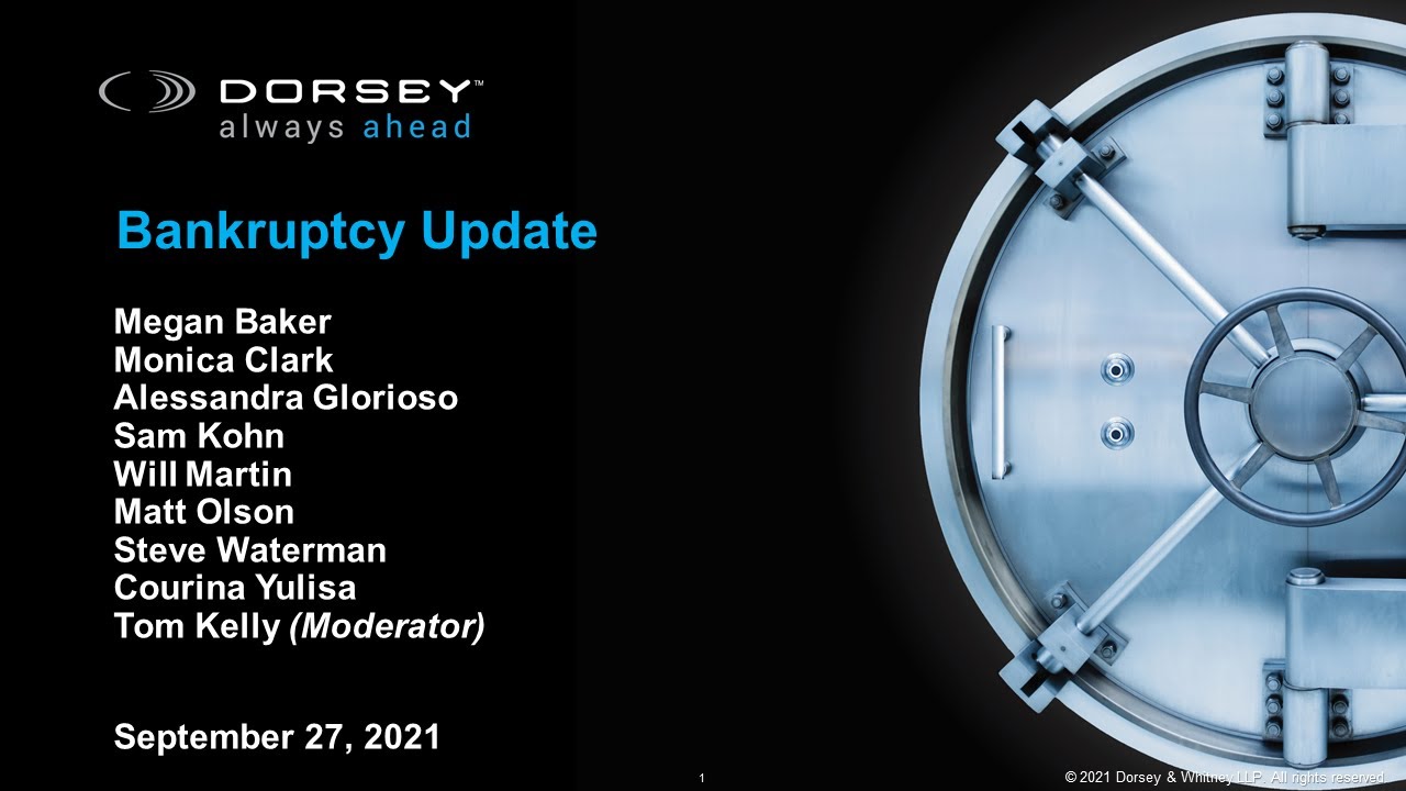 Bank Counsel Roundtable: Bankruptcy Update