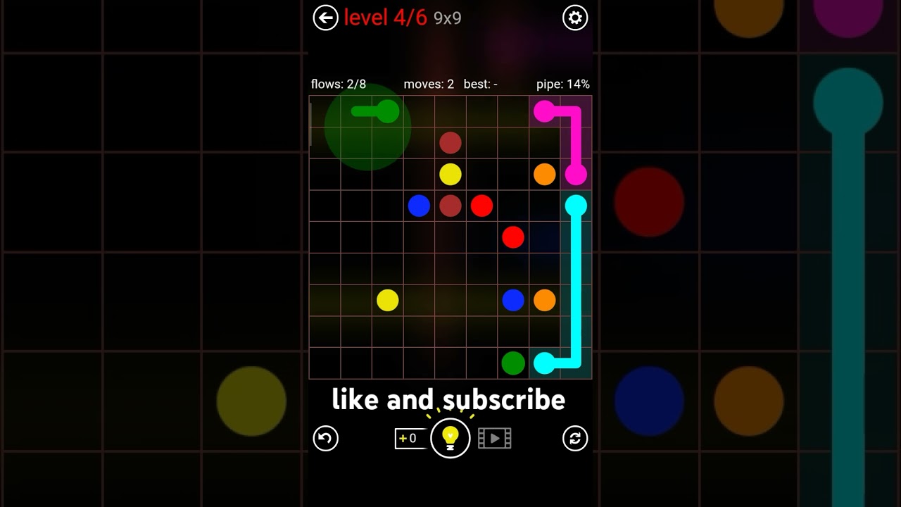 Flow free puzzle gameplay || 4/6 