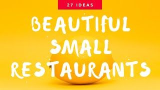 🔴 Small Restaurant Design Ideas