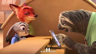 Zootopia (Sloths) Sound - ENG Subs - ENG