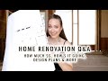 HOME RENOVATION Q&A: How Much MONEY Have We Spent, How’s It Going, Design Plans + MORE | XO, MaCenna