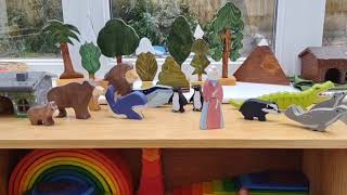 Holztiger and Tenderleaf Wooden Animals / Comparison / Crocodile, Seal, Badger, Old lady...