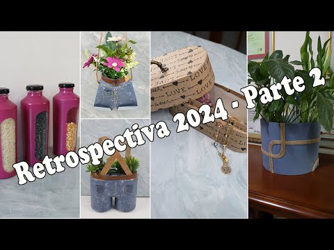 5 IDEIAS INCRÍVEIS USANDO MATERIAIS QUE IRIAM PRO LIXO - RETROSPECTIVA PARTE 2