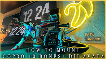DJI AVATA mount a gopro hero bones in 10 mins! Tutorial | cinematic flight | review