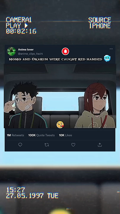 Momo and Okarun were caught red handed 🥶 #dandadan #momo #okarun #evileye #dandanacha #animeedit