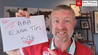 ACCA AAA Exam Tips S26